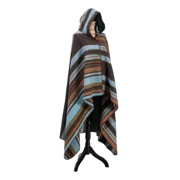 Hudson Rustic Stripe Hooded Throw Blanket made in the USA - Your Western Decor