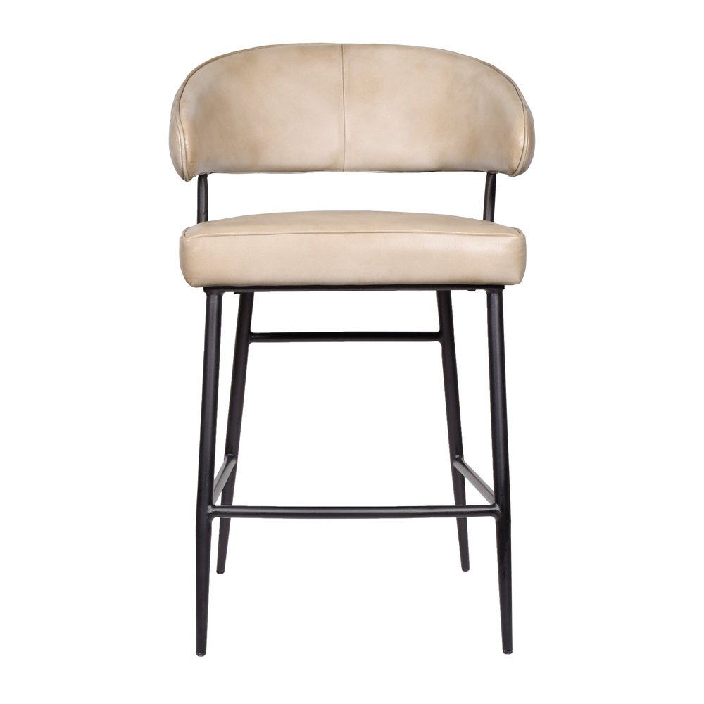 modern ranch leather counter chair for kitchen island seating