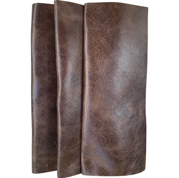 Kodiak bear, dark brown smooth upholstery leather