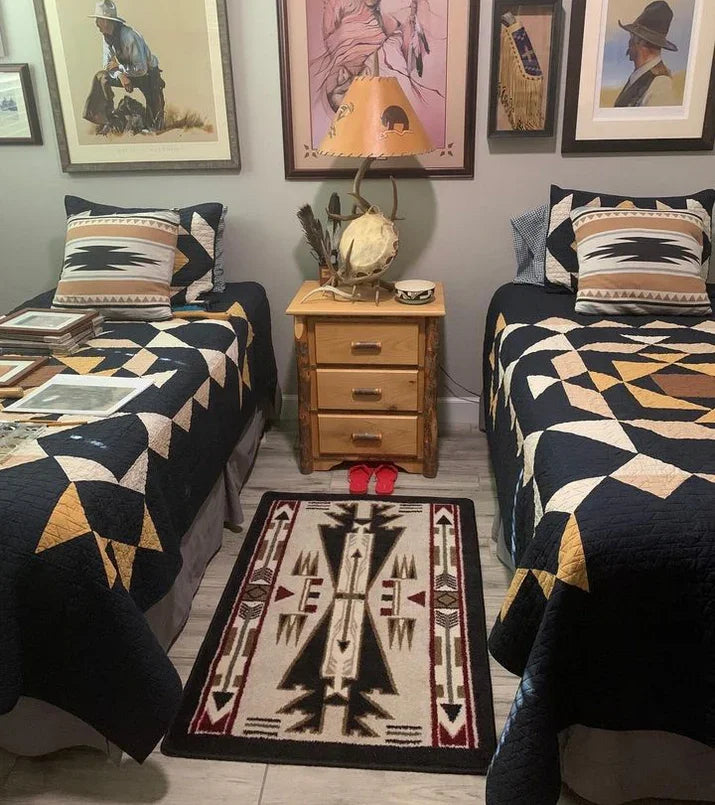 Lace River Twin Quilt Sets and Horse Thieves Accent Rug - Your Western Decor