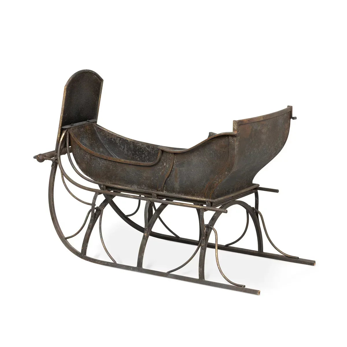 Large Iron Vintage Santa Display Sleigh - Your Western Decor