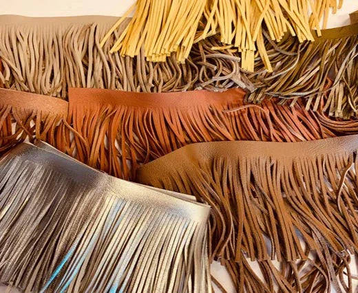 Leather fringe option for cornices - Your Western Decor & Design