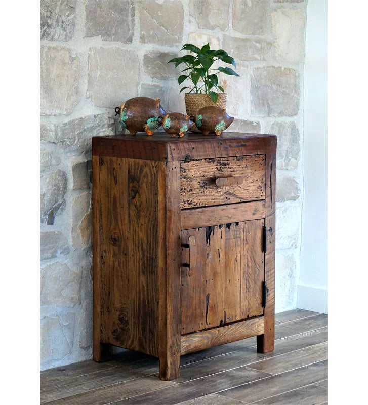 Handmade Lily Rustic Bedside Table - Your Western Decor