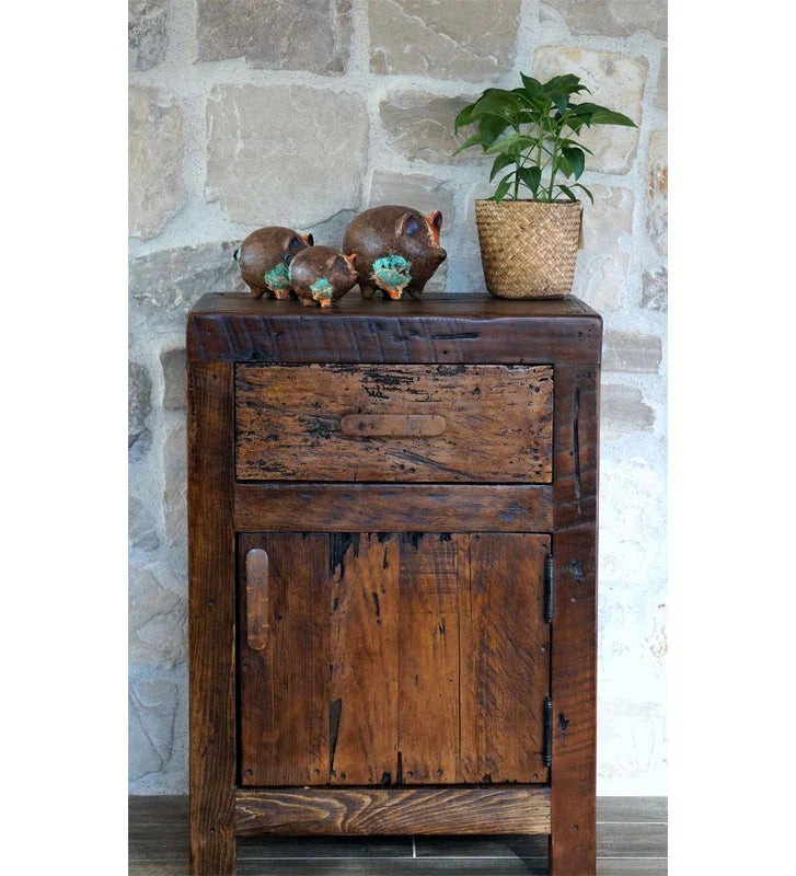Handmade Lily Rustic Bedside Table - Your Western Decor