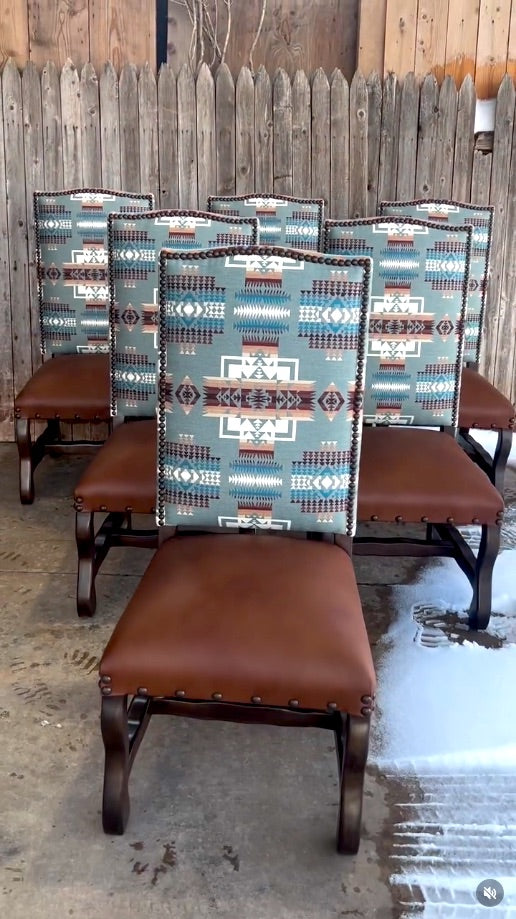 Little Chief Joseph Dining Chair set of 6 - Your Western decor