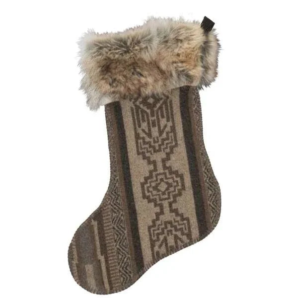 Lodge Lux fabric stocking - Your Western Decor