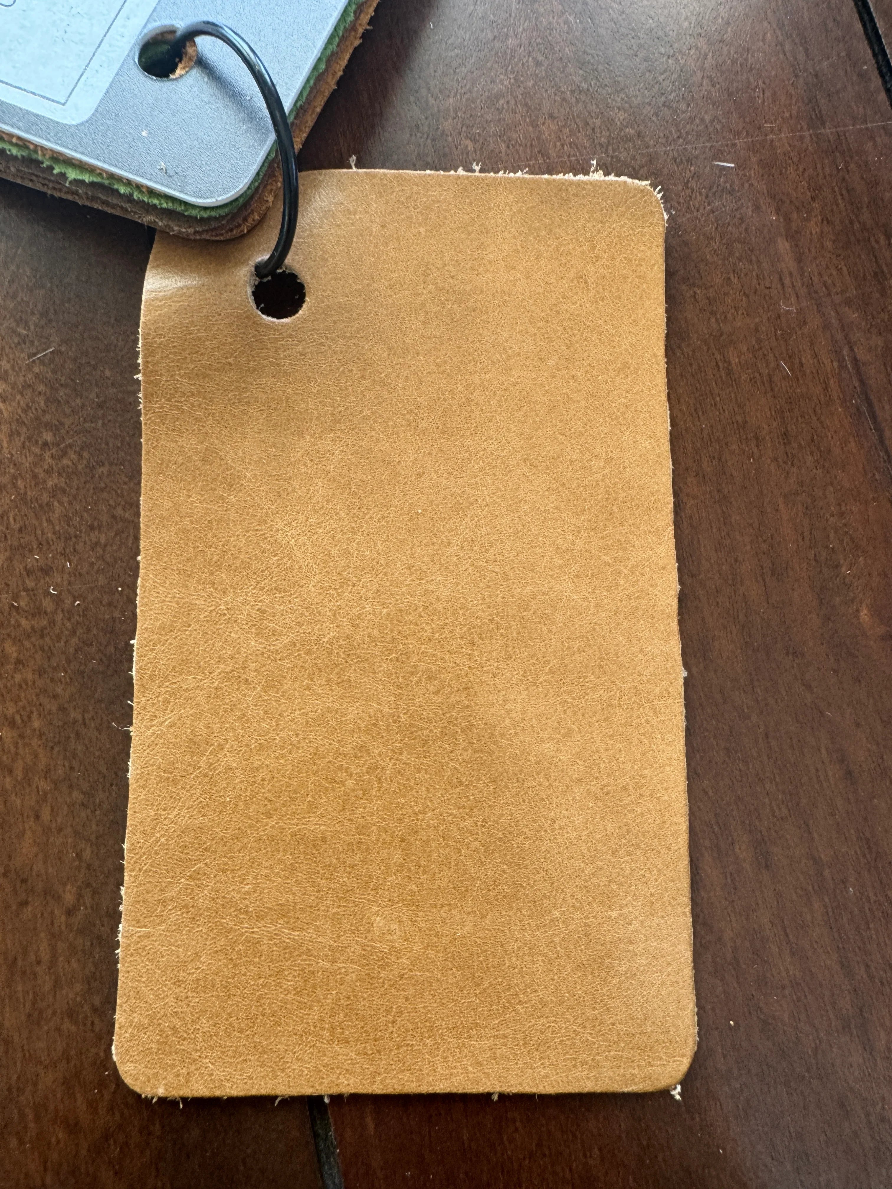 London English Tan Pull-Up Leather sample - Your Western Decor