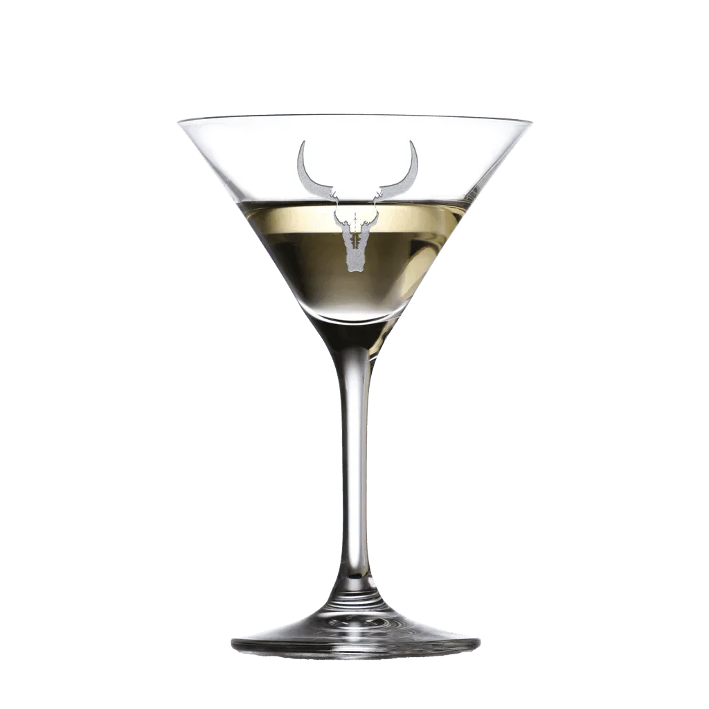 Ravenscroft Crystal Martini Glasses - Longhorn - Your Western Decor