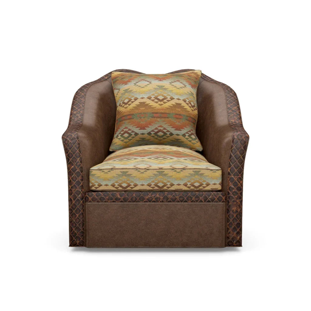 American made Loretta Southwest Swivel Chair - Your Western Decor