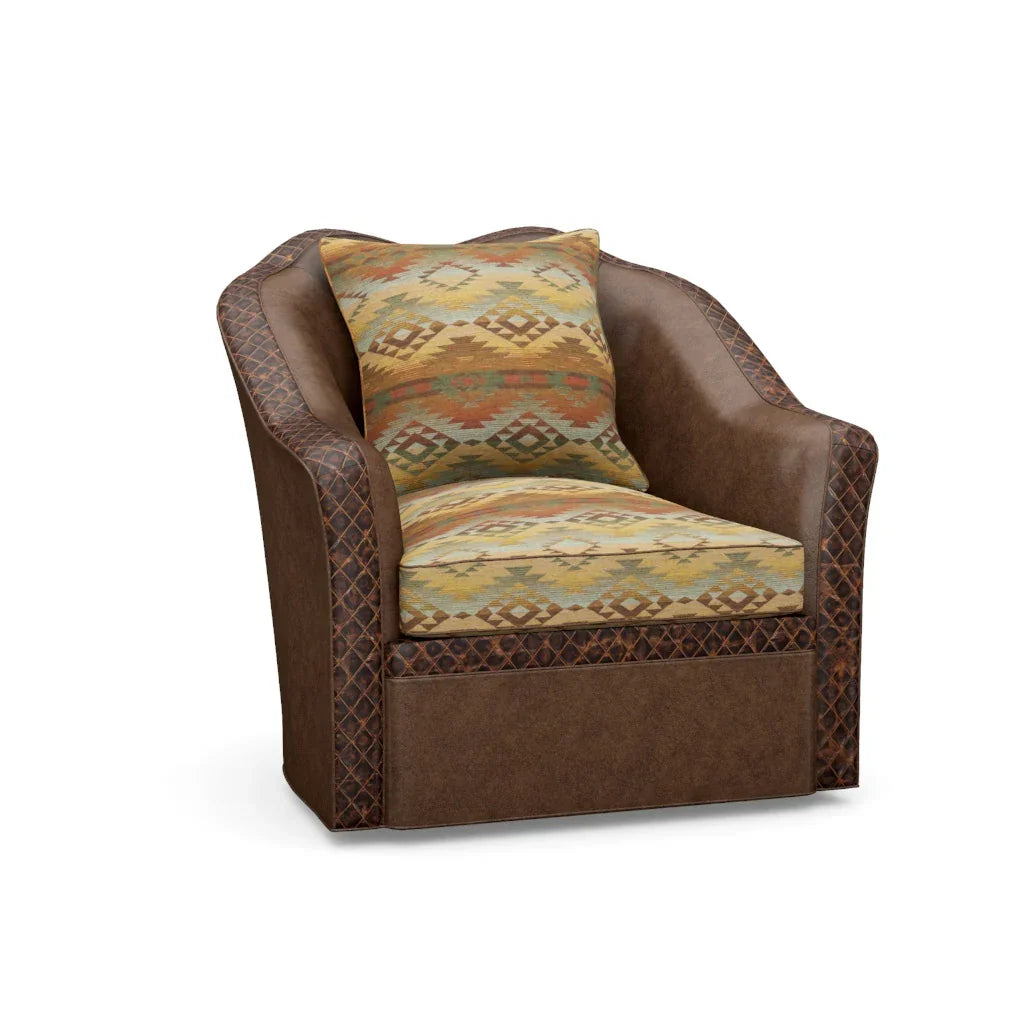 American made Loretta Southwest Swivel Chair - Your Western Decor