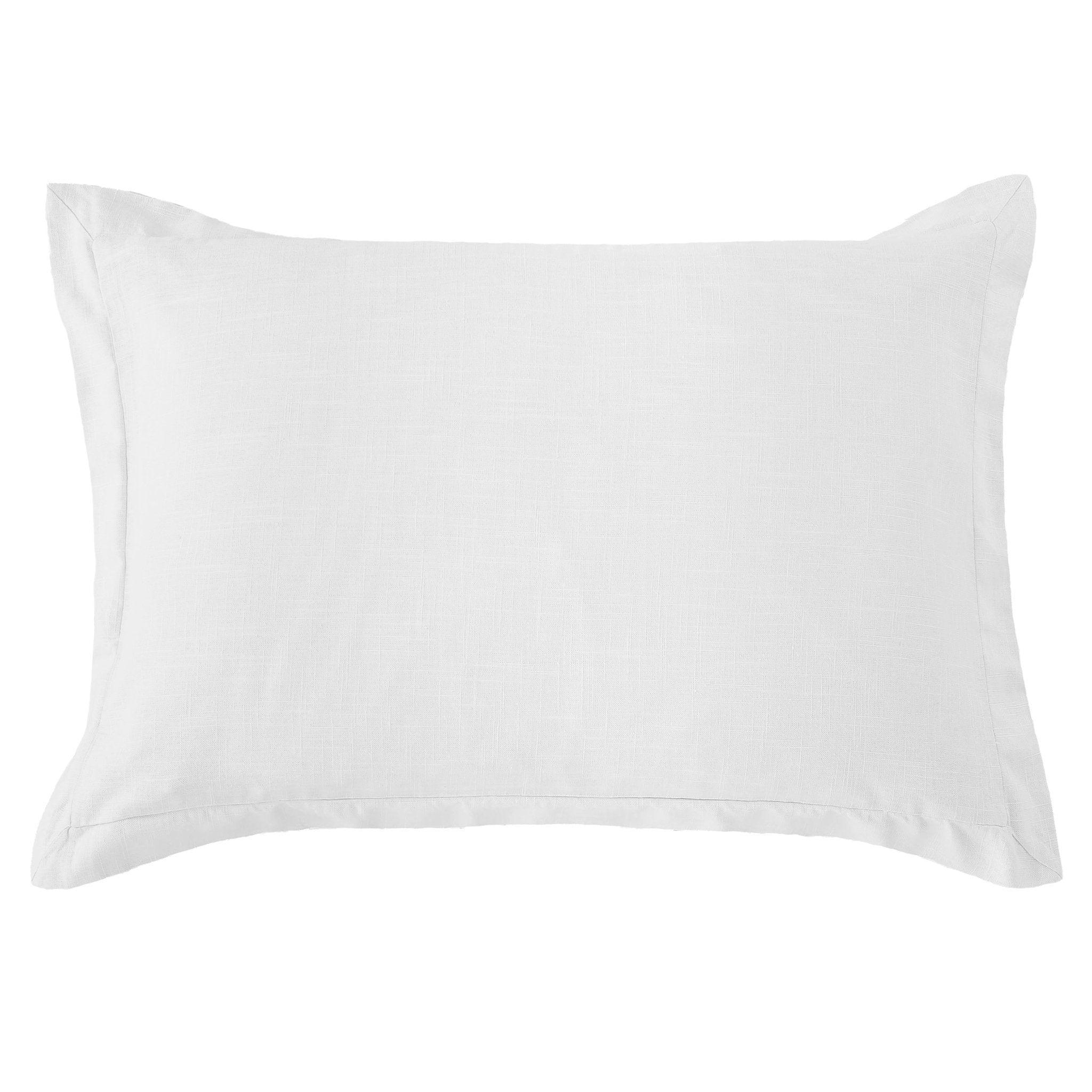 Luna Linen Tailored Dutch Euro Pillow - 8 Colors White Pillow Your Western Decor, LLC