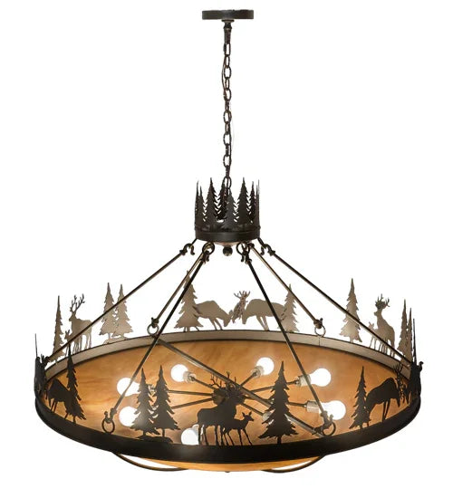 American made luxury McKay Creek Elk Pendleton Light - Your Western Decor