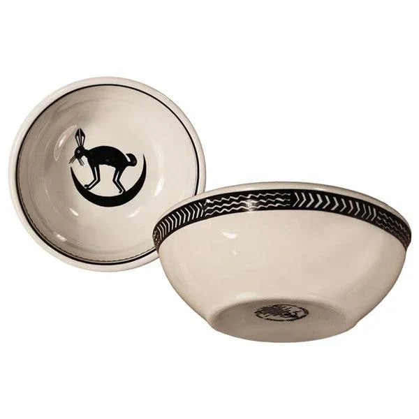 Mimbreño Cereal Bowl in Black & White made in Arizona USA - Your Western Decor