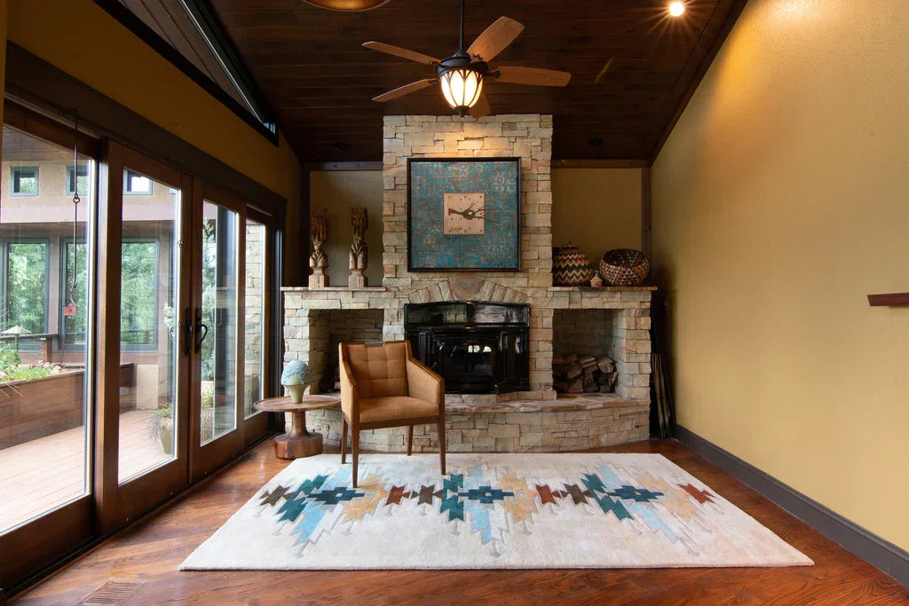 Pendleton Moonlit Mesa Southwestern Area Rug in living setting - Your Western Decor