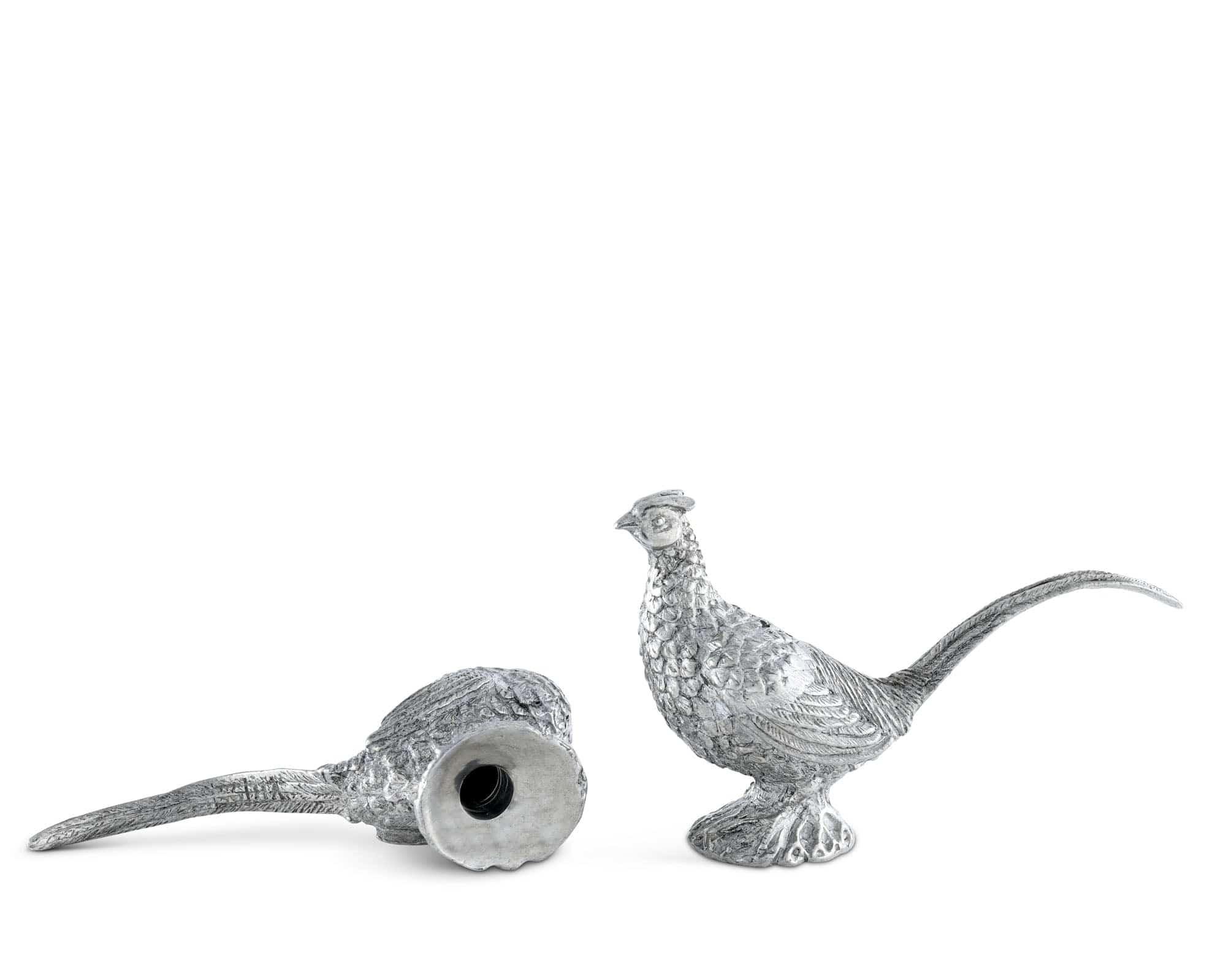 Pewter pheasant pepper and salt shakers - Your Western decor
