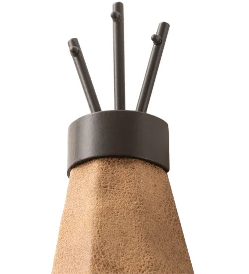 American handcrafted Native Trails Artisan Wall Sconce with Rustic Cone Design - Your Western Decor