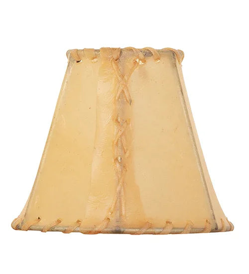 Natural rawhide lamp shade, 5" bottom diameter - handmade in the USA - Your Western Decor