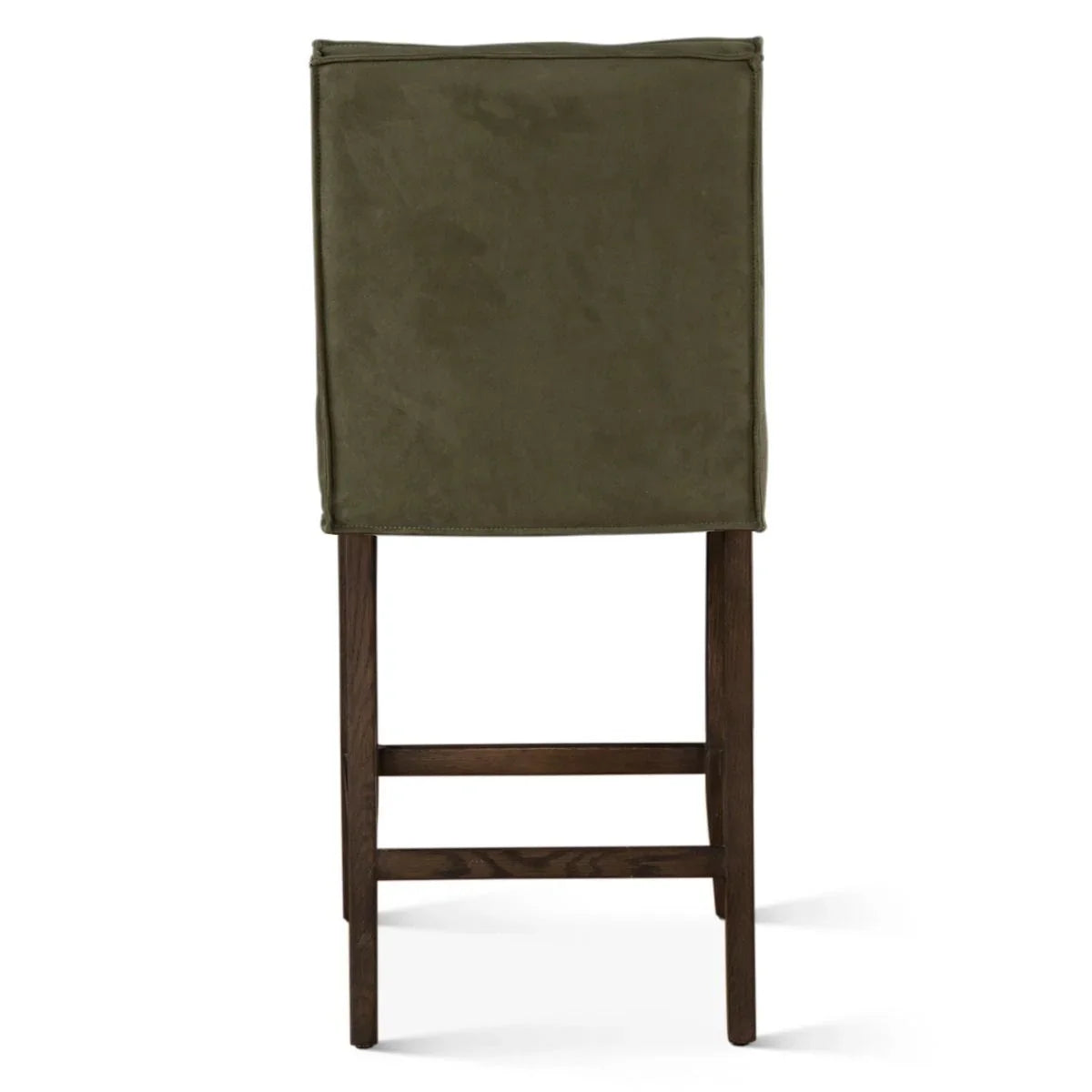 Olivia green suede upholstered counter chair - Your Western Decor