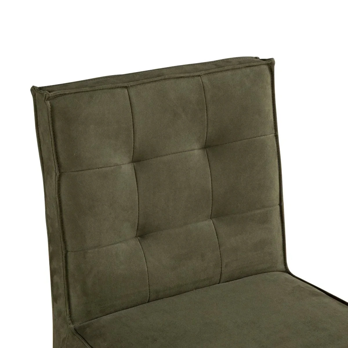 Olivia green suede upholstered counter chair - Your Western Decor