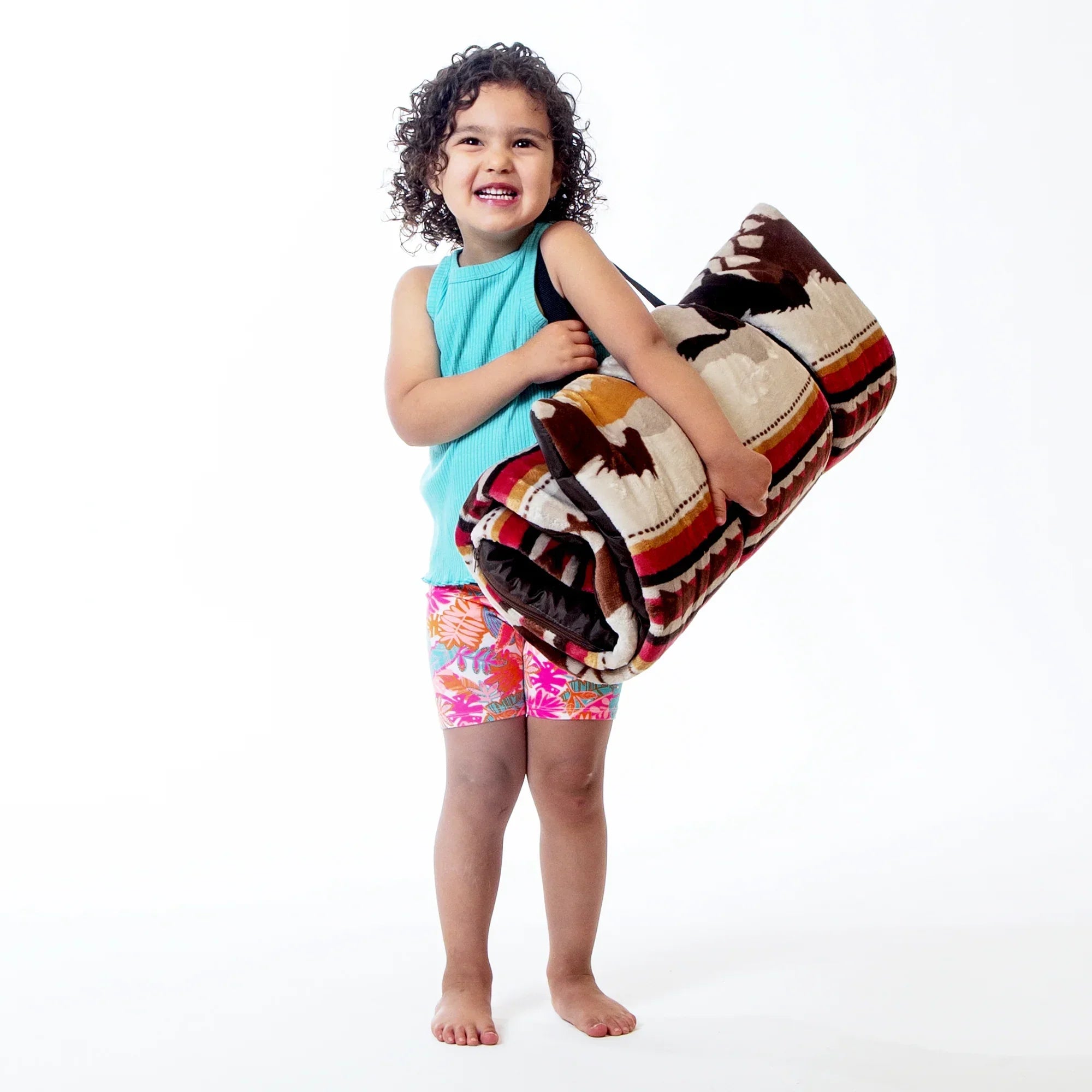 Open Range Horses Kids Sleeping Bag and Pillow - Your Western Decor