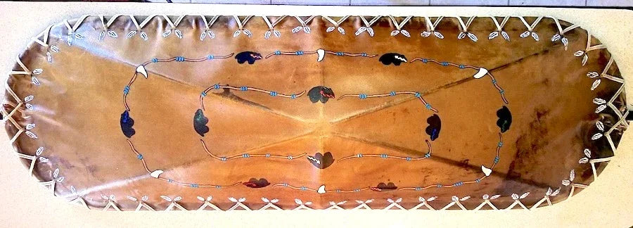 Painted rawhide downlight cover - Your Western Decor