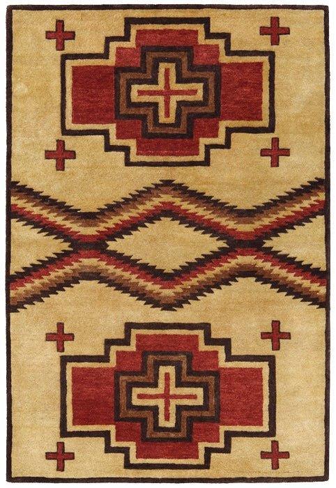 Pendleton San Miguel Rugs in Tan and Red Southwestern Design - Your Western Decor