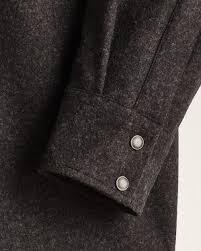 Pendleton Black Brown Western Wool Shirt with snap front made in the USA - Your Western Decor