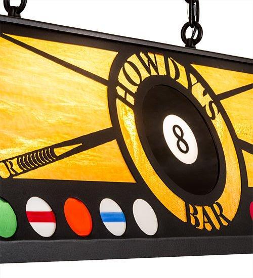 Customizable Oblong Pool Table Pendant Light made in the USA - Your Western Decor