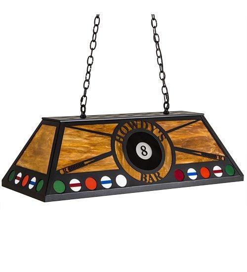 Customizable Oblong Pool Table Pendant Light made in the USA - Your Western Decor