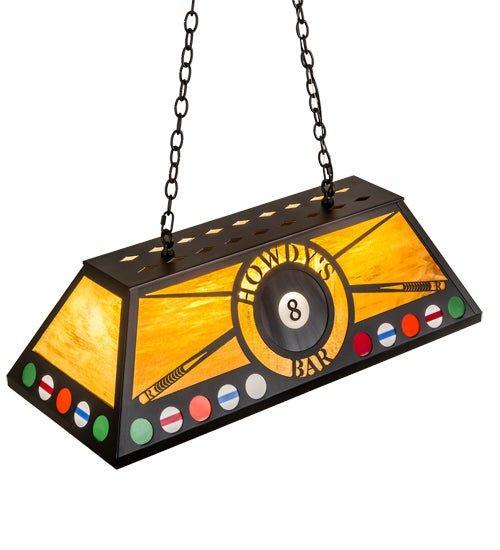Customizable Oblong Pool Table Pendant Light made in the USA - Your Western Decor