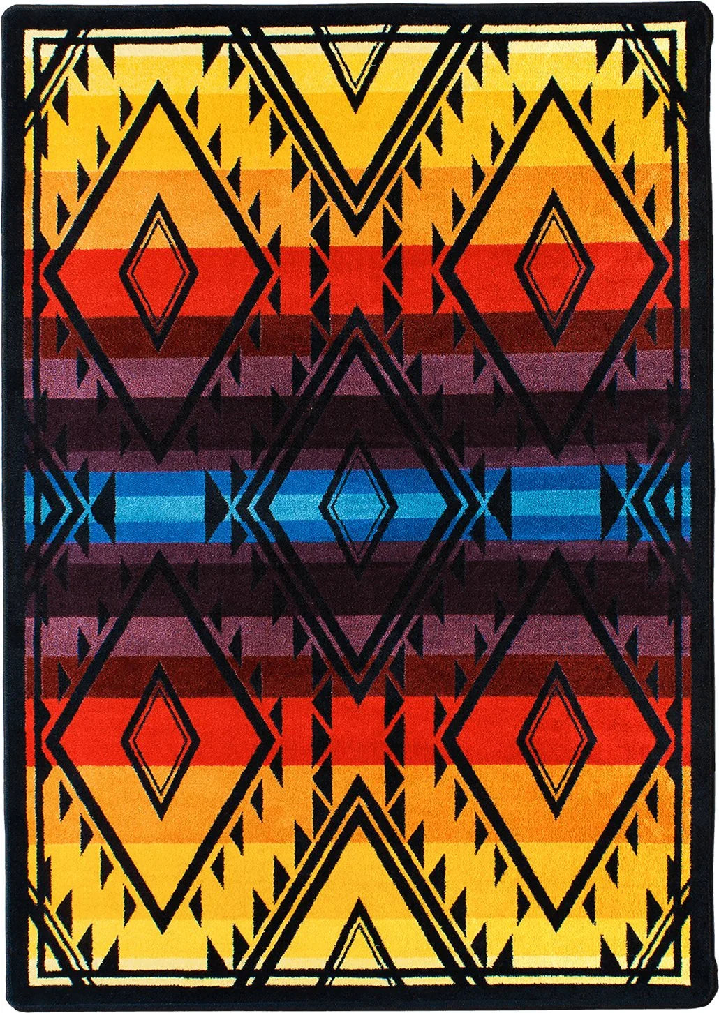 Rainbow Rainmaker Colorful Rugs 5'x8' - Made in the USA - Your Western Decor