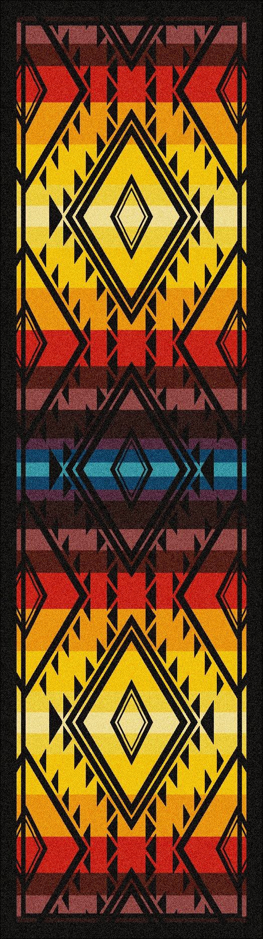 Rainbow Rainmaker Colorful Floor Runner - Made in the USA - Your Western Decor