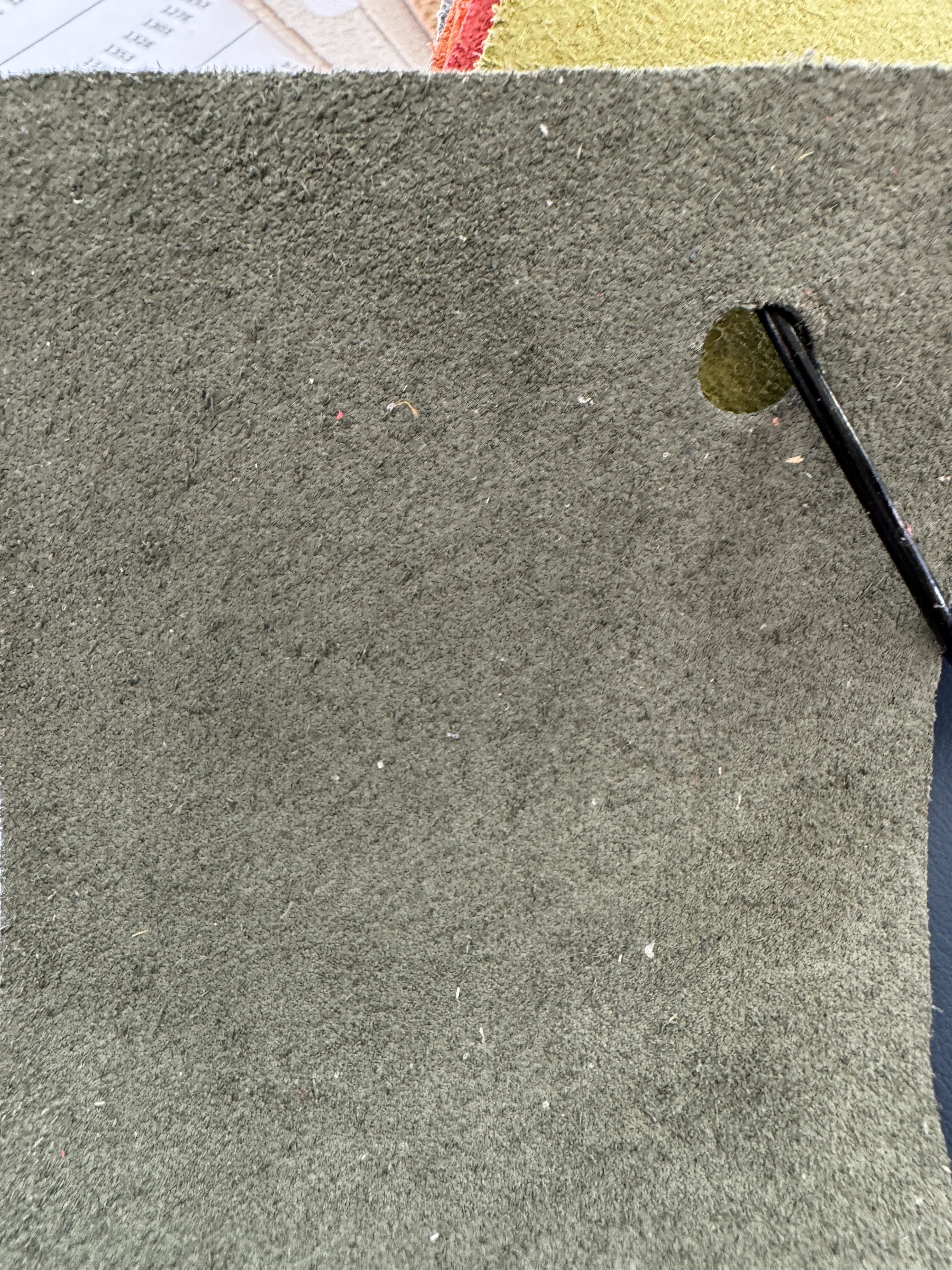 Green Grapevine smooth grain leather reverse side - Your Western Decor