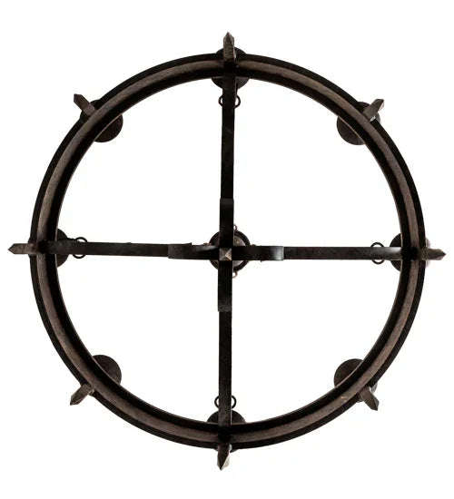 American made Rustic Floral Medallion Bobeche Chandelier - Your Western Decor