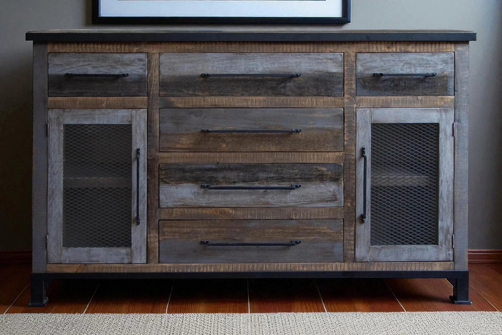 Rustic wood sideboard - Your Western Decor