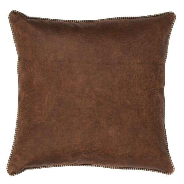 Sage Valley Bourbon Faux Leather Euro Sham made in the USA - Your Western Decor