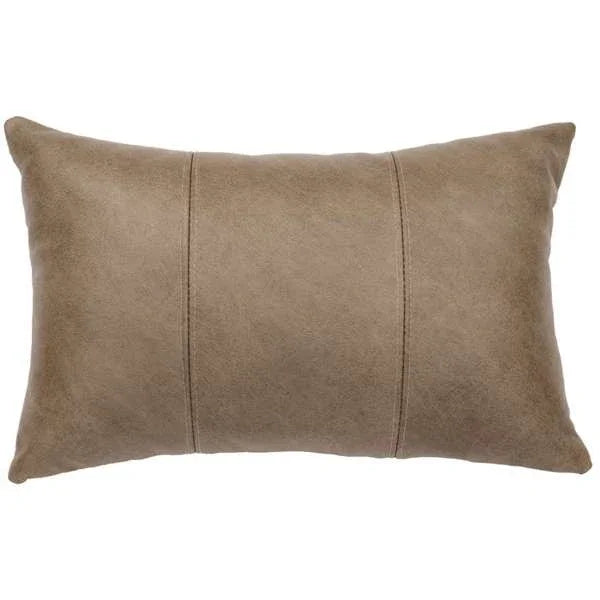 American made Rustic Silver Fox Leather Accent Pillow for Western Decor - Your Western Decor