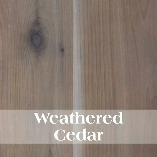 Close-up of weathered cedar wood with a visible grain pattern - Your Western Decor