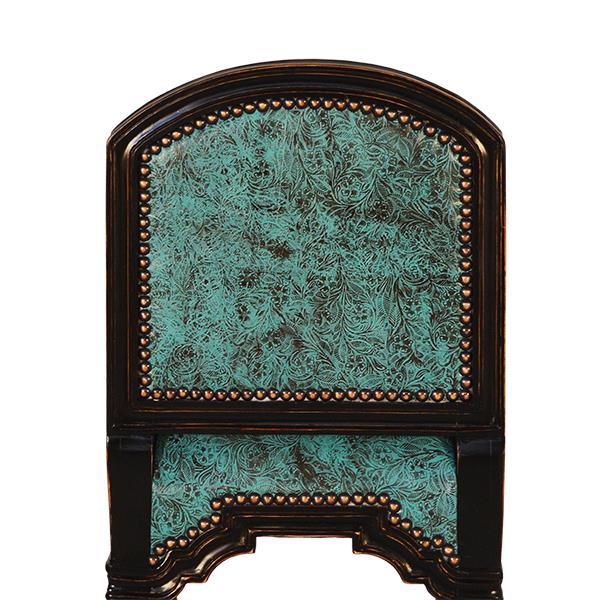 Stillwater Tooled Leather Bar Chair back - Your Western Decor