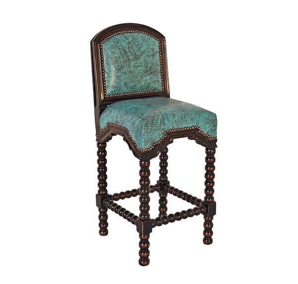 Stillwater Tooled Leather Bar Chair - Your Western Decor