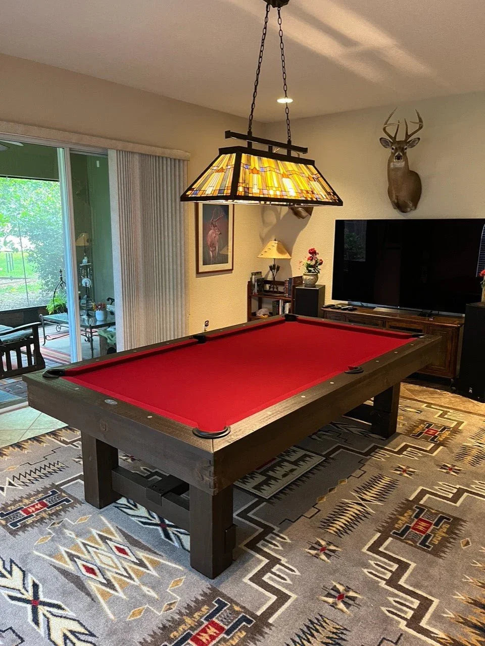 Storm Catcher Chestnut Oversized Area Rug 11' x 13' - Southwest rug made in the USA - Your Western Decor