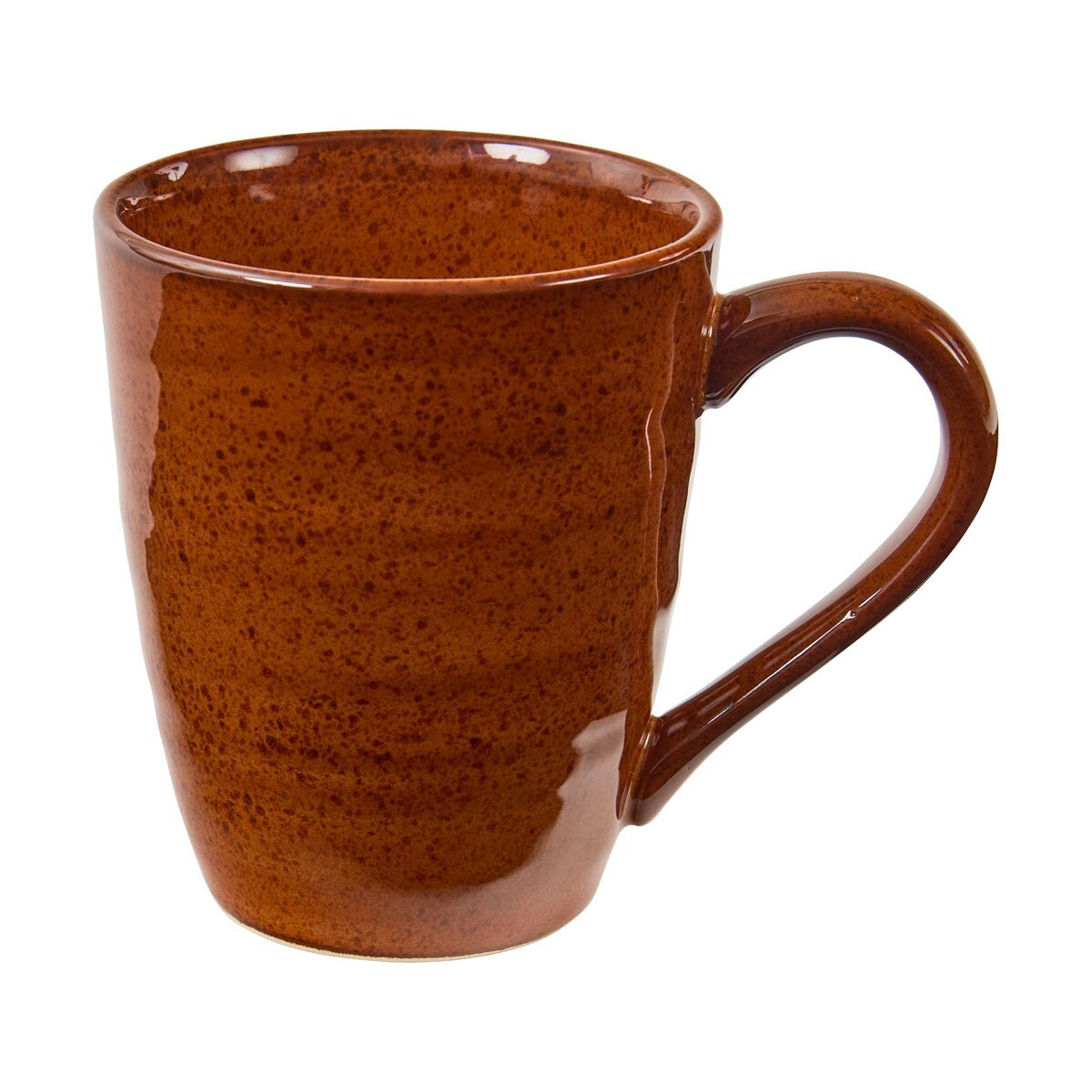 southwestern rustic stoneware coffee mug in terra cotta glaze