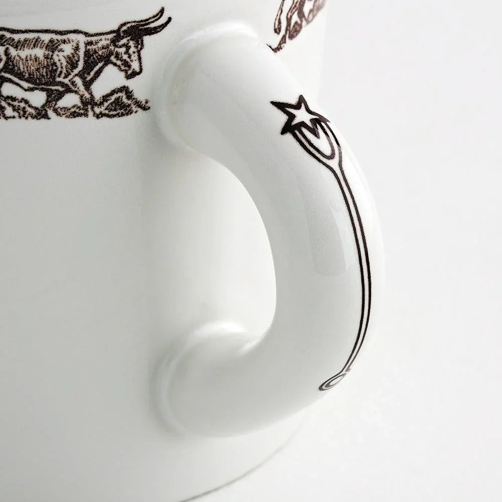 Texas Longhorn Ranch Mug Handle Detail - Your Western Decor