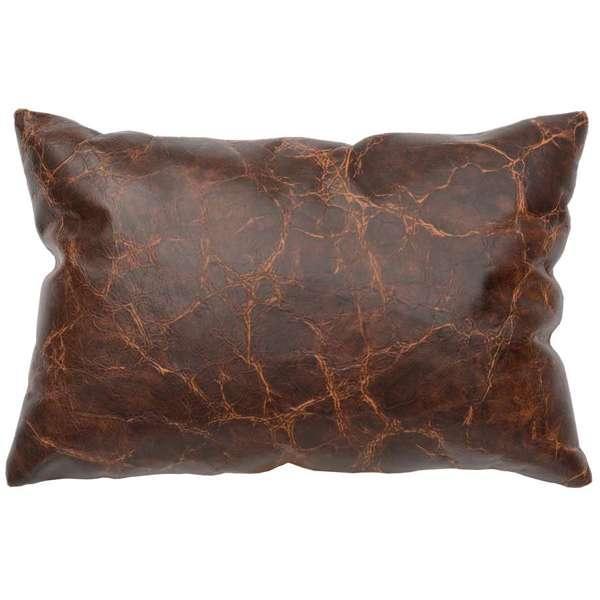 American made Timberlake Distressed Leather Accent Pillow - Your Western Decor