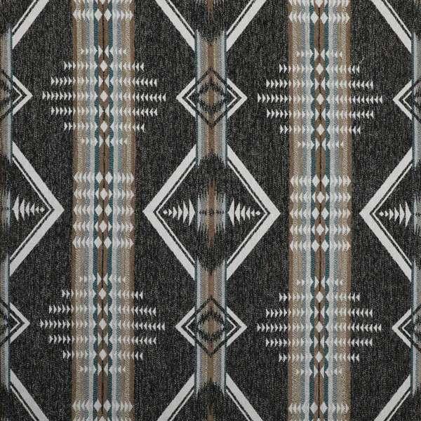 Trail Ride Smoke Upholstery Fabric swatch - Your Western Decor