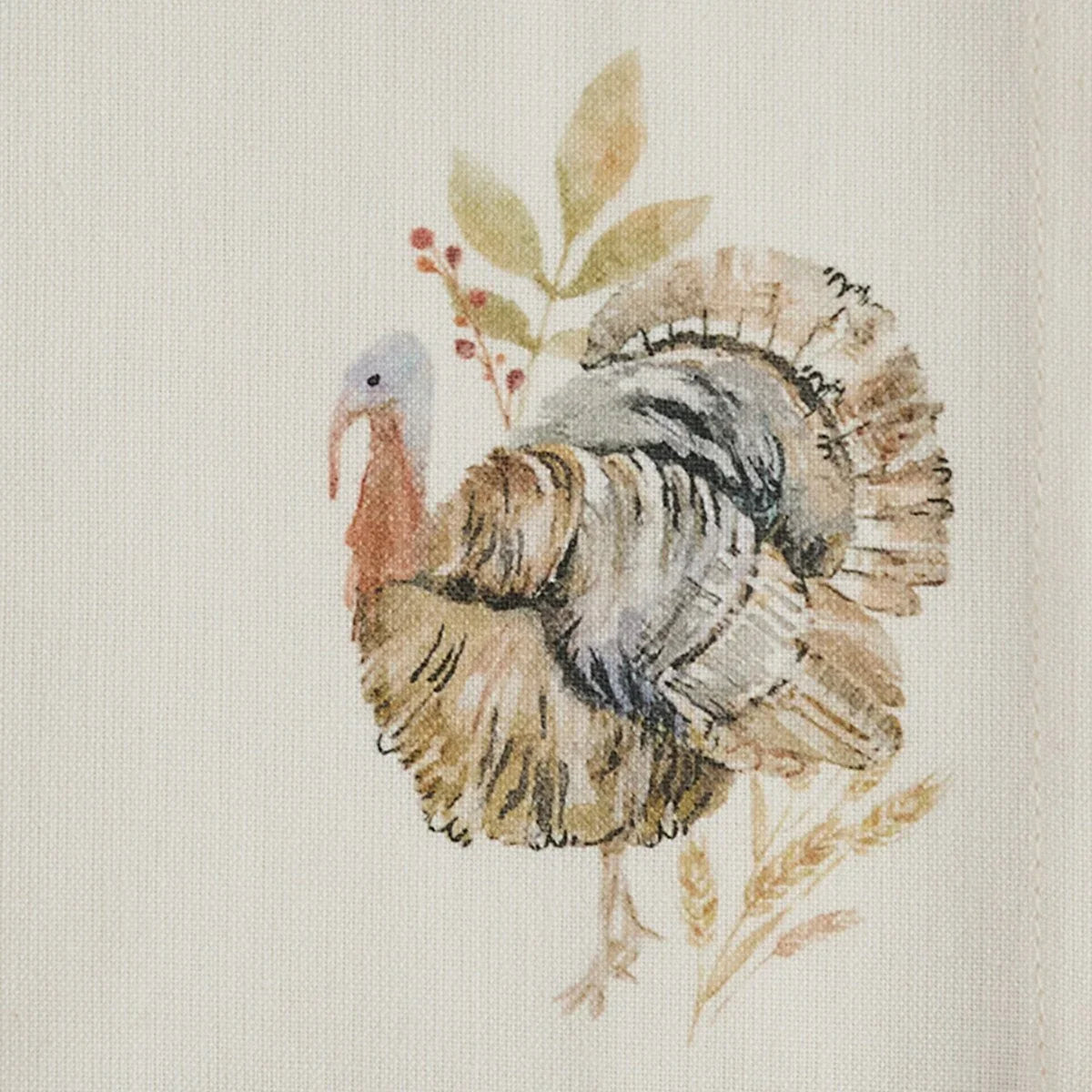 Detail of Turkey Time cloth napkin - Your Western Decor