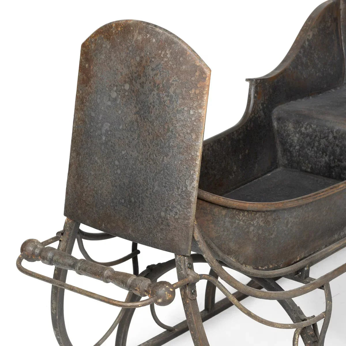 Large Iron Vintage Santa Display Sleigh - Your Western Decor
