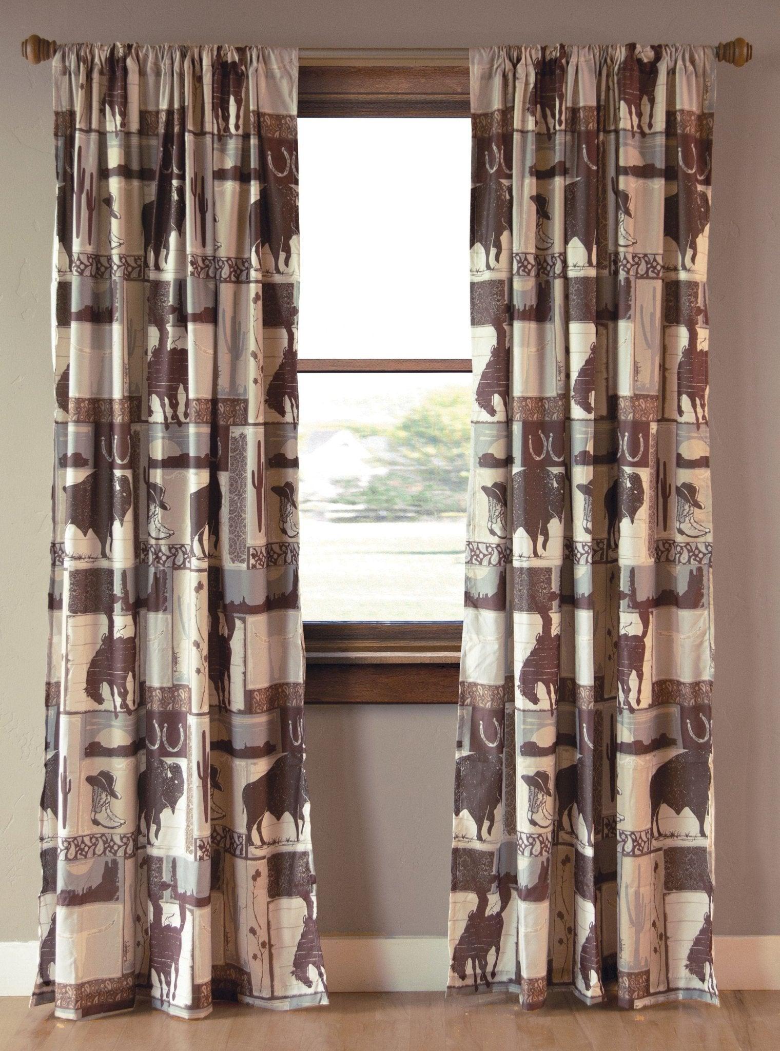 Vintage West Curtain Pair - Your Western Decor