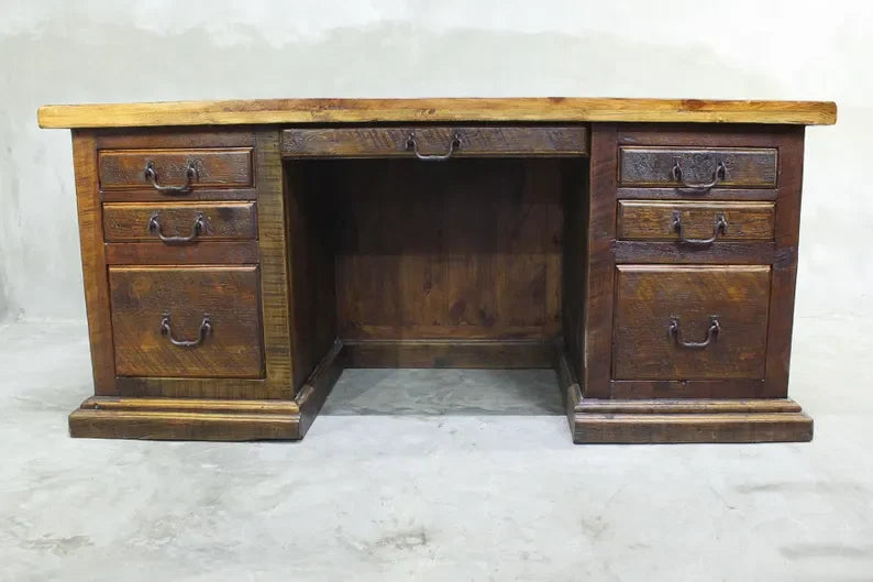 Rustic desk front - Your Western Decor