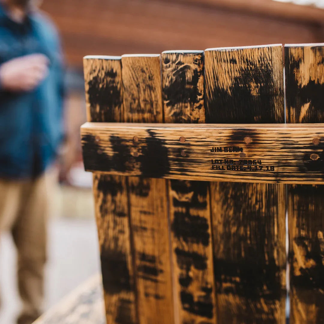 American made Distillin' Chillin' Adirondack Chair made from Whiskey barrels - Your Western Decor